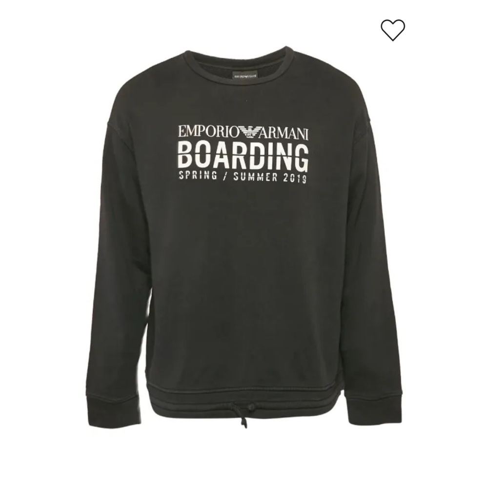 Emporio Armani Black Crewneck Sweater
